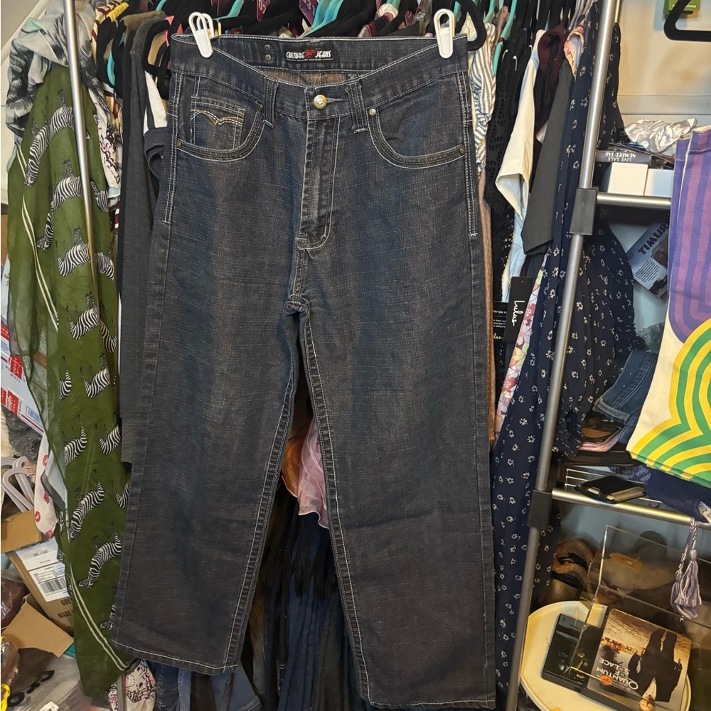 Men's Relaxed Fit Jeans in Dark Blue